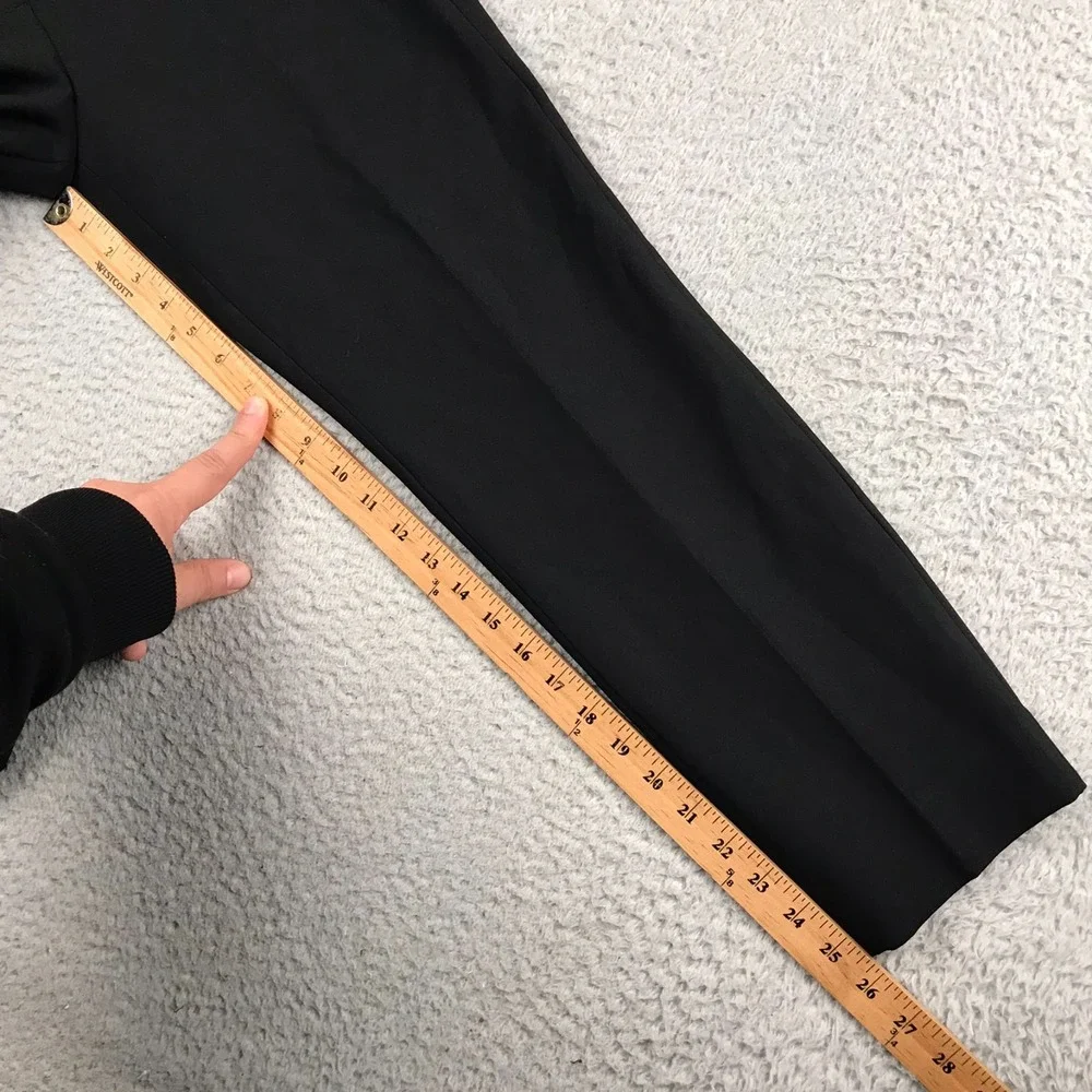 J Crew 365 Cameron Slim Cropped Pants Womens 10 Black Four Season Stretch NEW